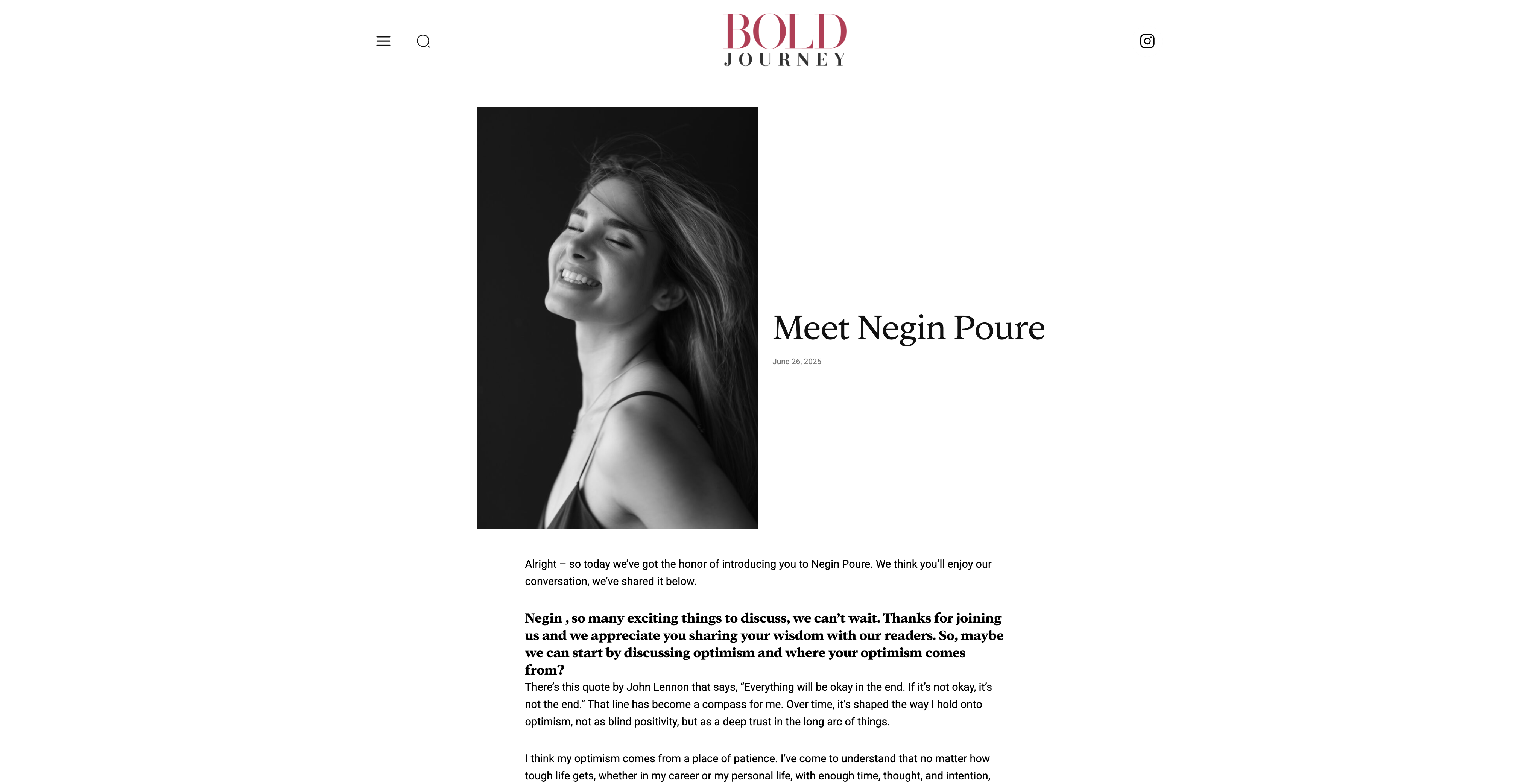 Bold Journey Interview